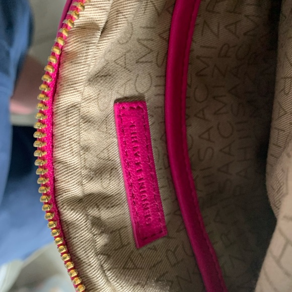 Isaac Mizrahi Bridgehampton Quilted Crossbody Purse.Rare Hot Pink, NWOT, Leather - Picture 10 of 11